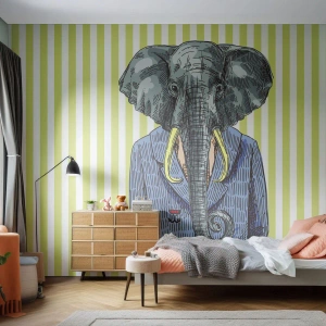Custom Wallpaper Premium Sand - Elegant By Nature - Abstraction, Elephant, Portrait