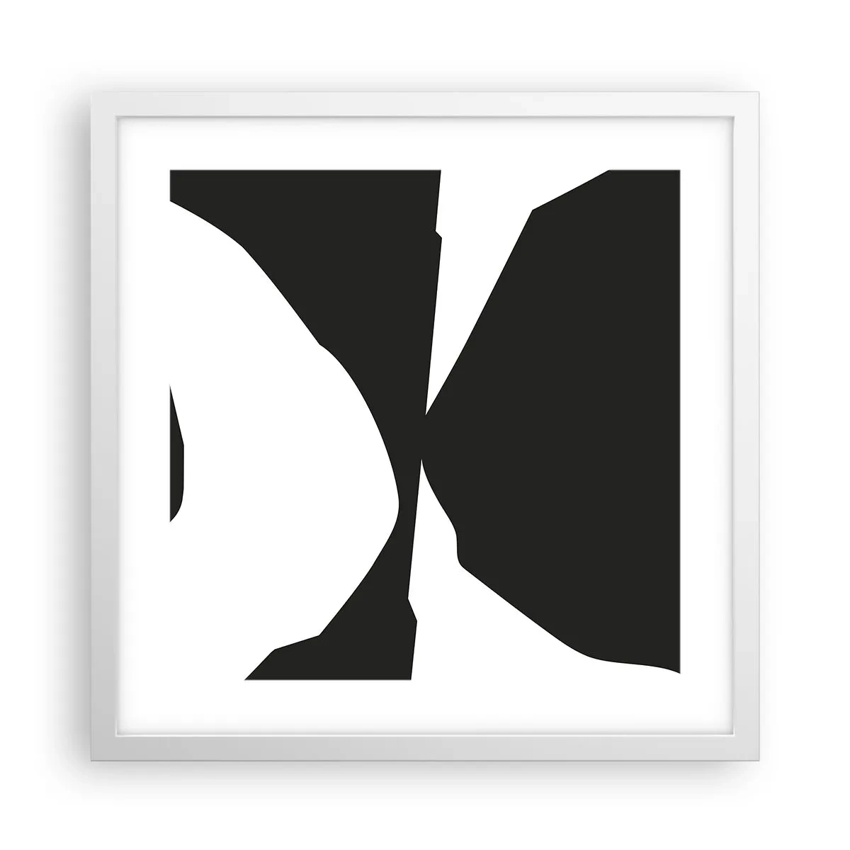 Poster in white frmae - Positive - Negative - 40x40 cm