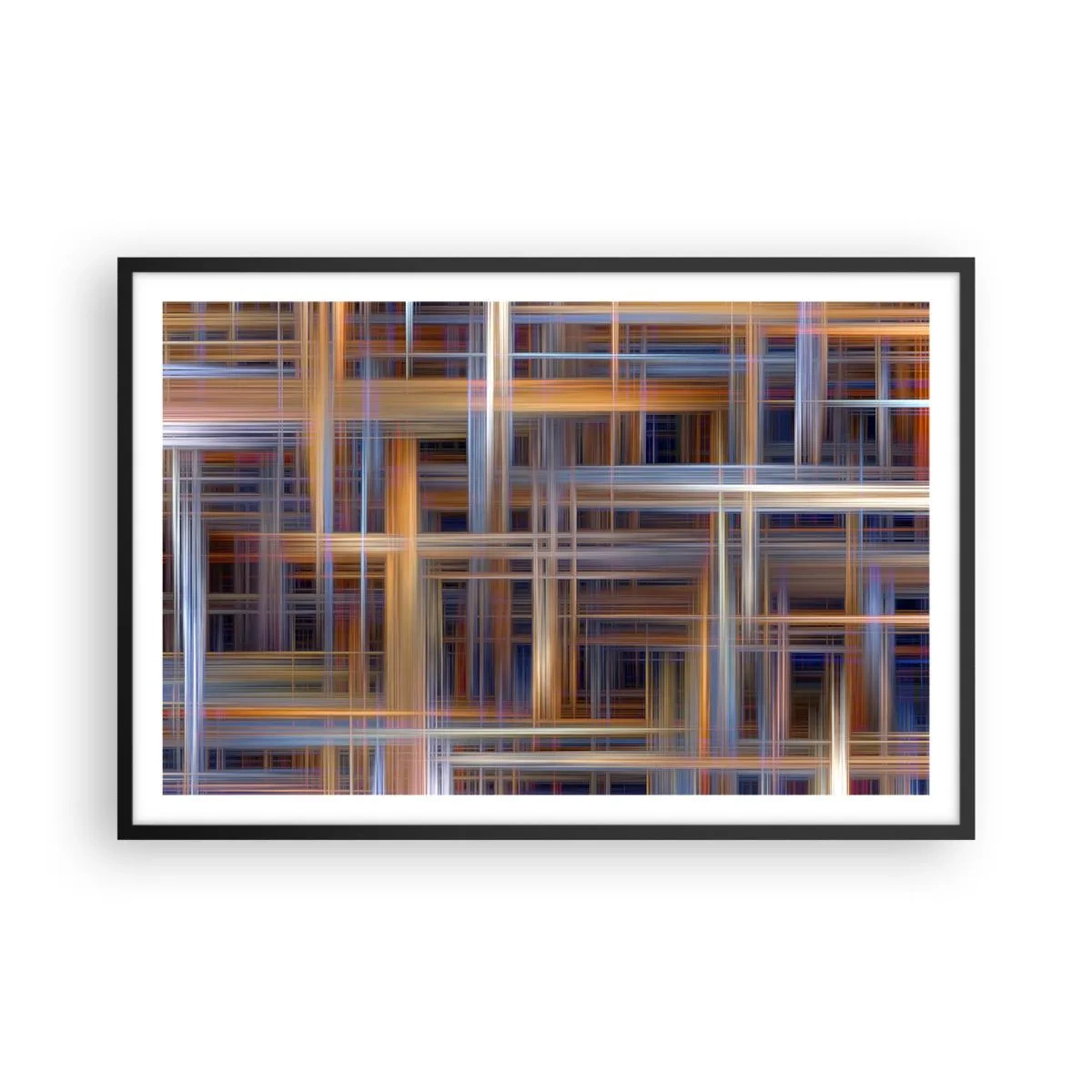 Poster in black frame - Light Woven - 91x61 cm