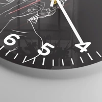Clock face with numbers
