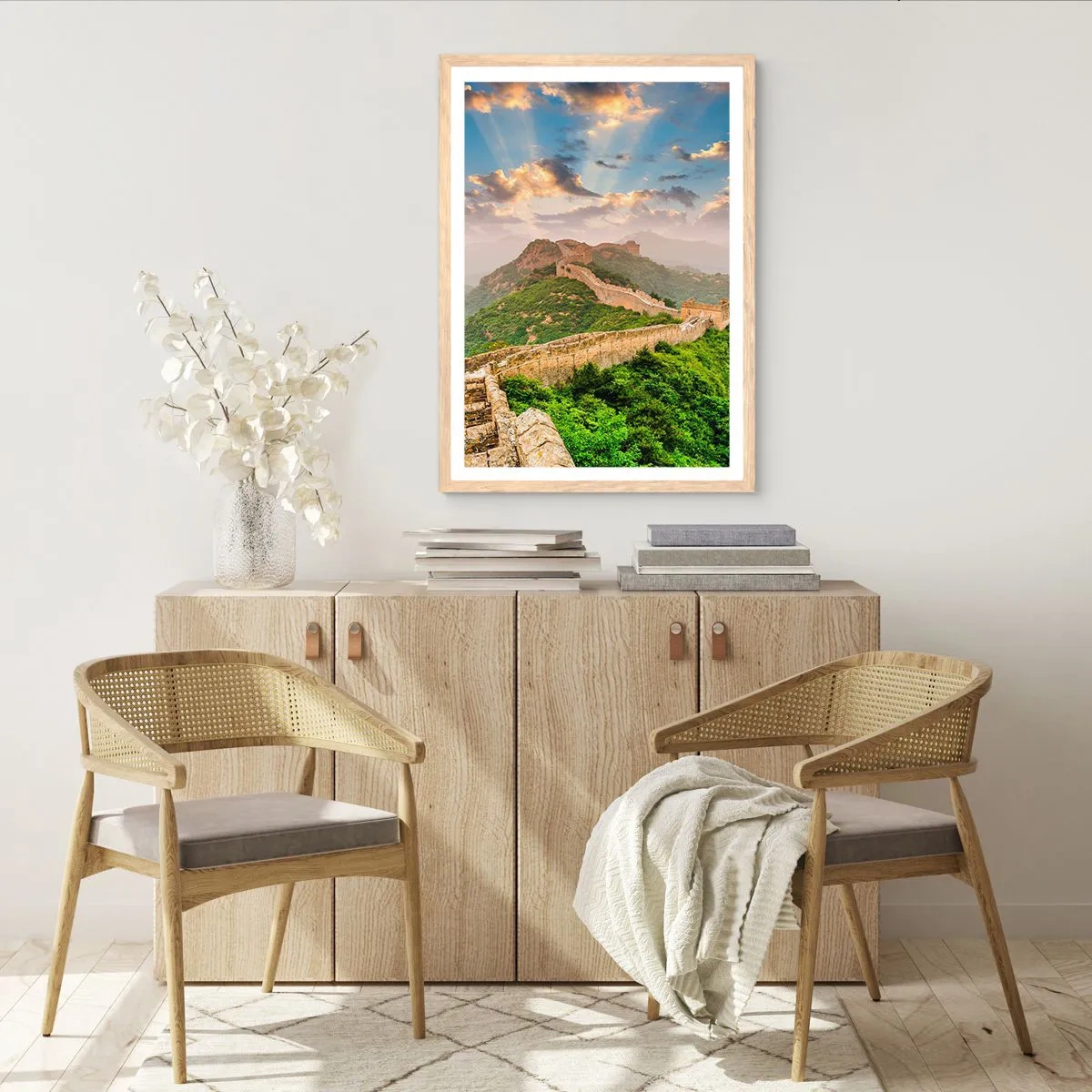 Poster in light oak frame - Neverending Grandeur - 50x70 cm