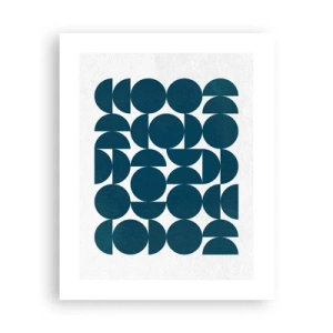 Poster - Circles and Semicircles - 40x50 cm