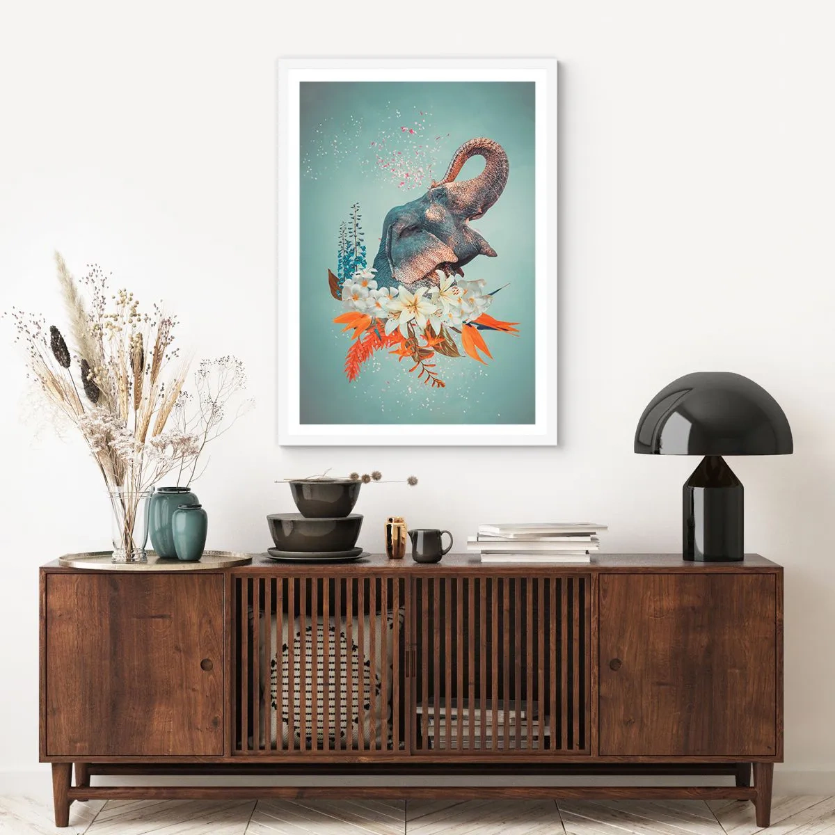 Poster in white frmae - Roar of Joy - 30x40 cm