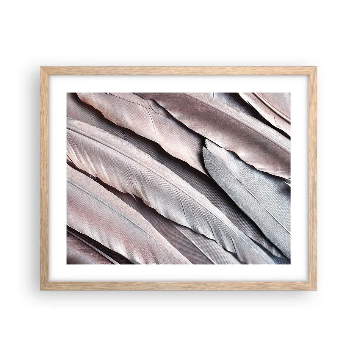 Poster in light oak frame - In Pink Silverness - 50x40 cm