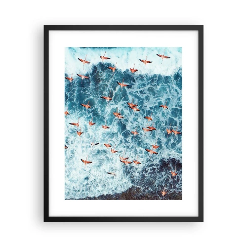Poster in black frame - Seaside Parade - 40x50 cm
