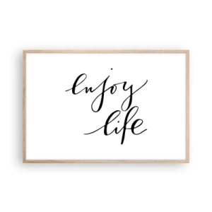 Poster in light oak frame - Nothing to Add… - 91x61 cm