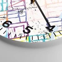 Clock face with numbers