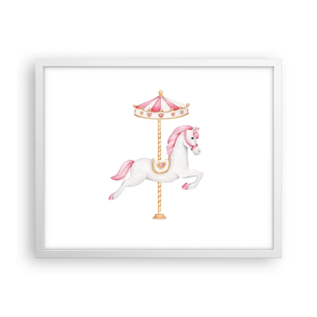 Poster in white frmae - Off the Hoofs - 50x40 cm