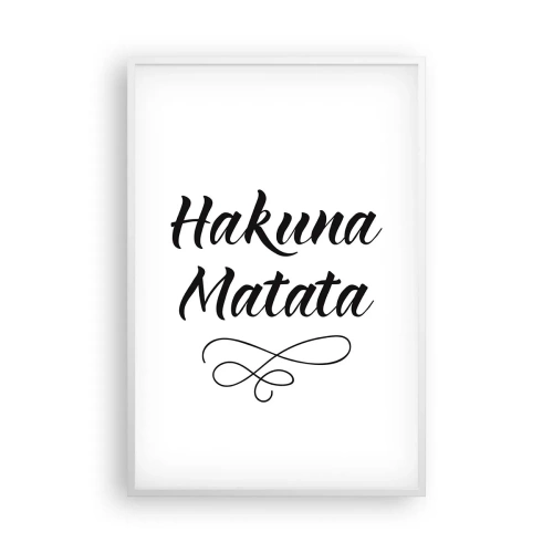 Poster in white frmae - Best Advice - 61x91 cm