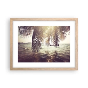 Poster in light oak frame - You Can Dream as Much as You Wish - 40x30 cm