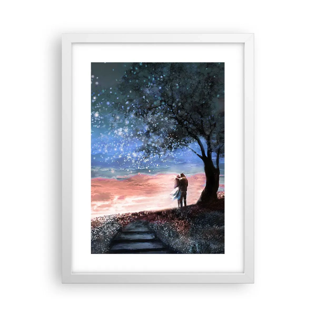 Poster in white frmae - Starry Spectacle - 30x40 cm
