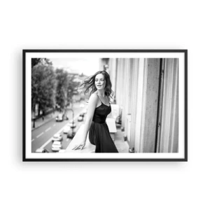 Poster in black frame - Certainly a Parisian  - 91x61 cm