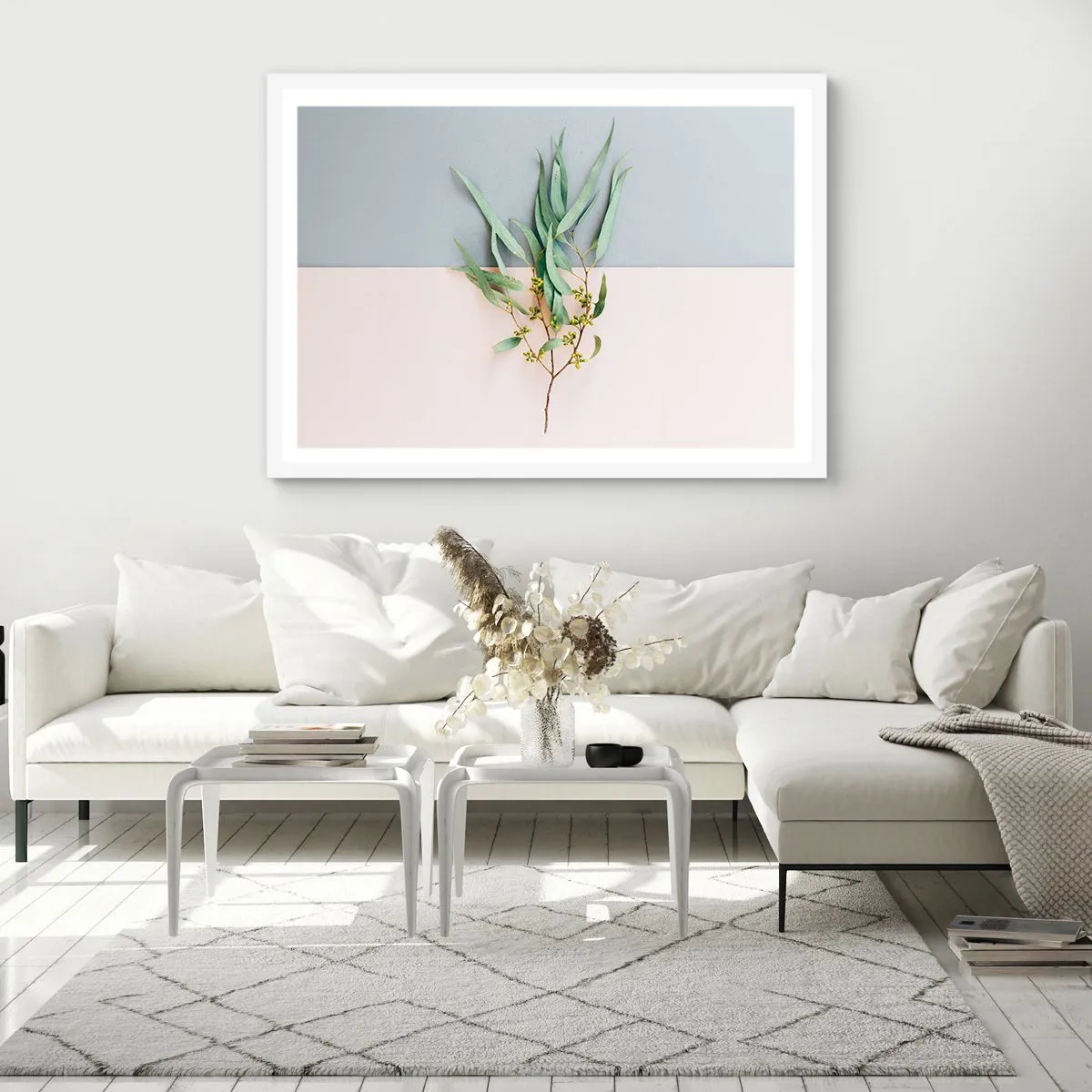 Poster in white frmae - Pastel Subtlety - 91x61 cm