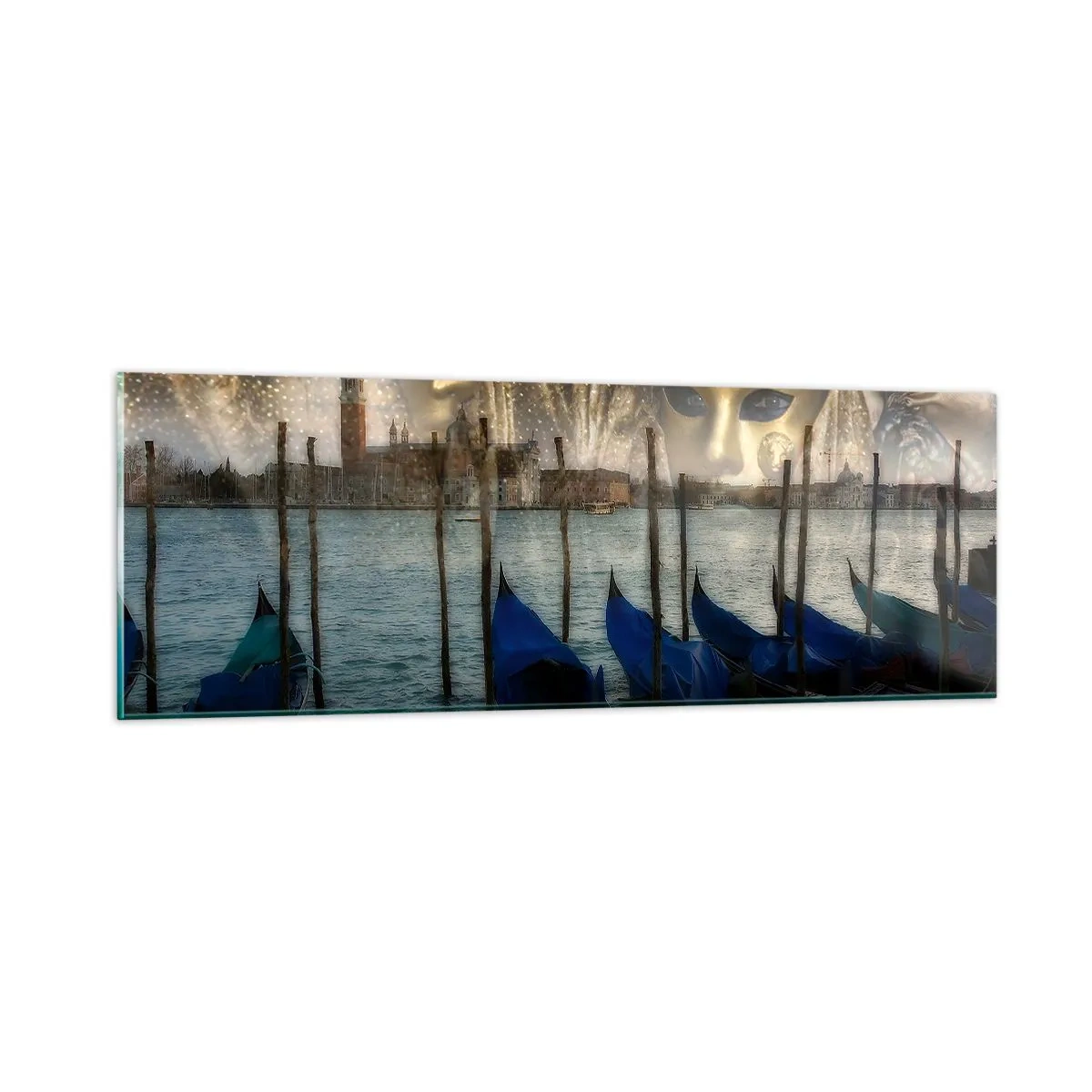 Glass picture - Time to Start the Carnival - 90x30 cm