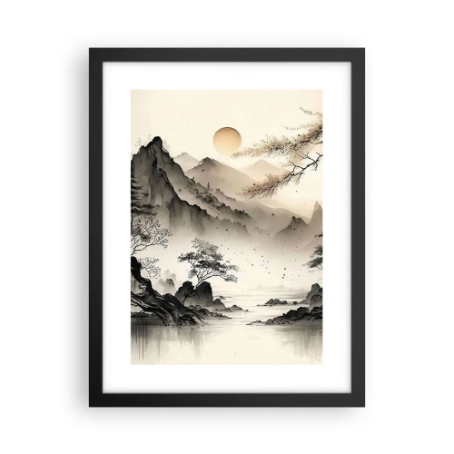 Poster in black frame - Unique Charm of the Orient - 30x40 cm