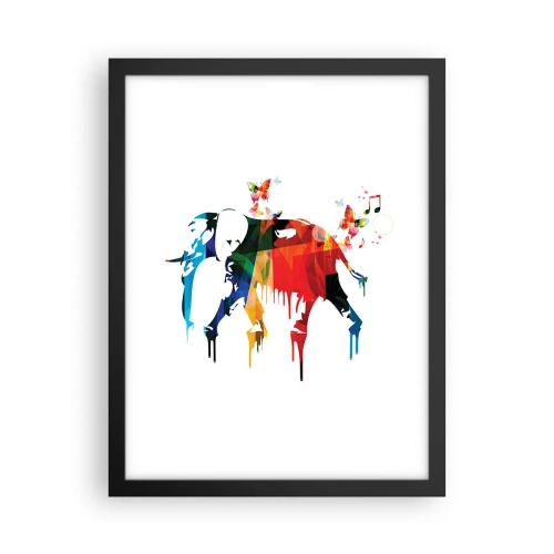 Poster in black frame - Everyone Can Dance - 30x40 cm