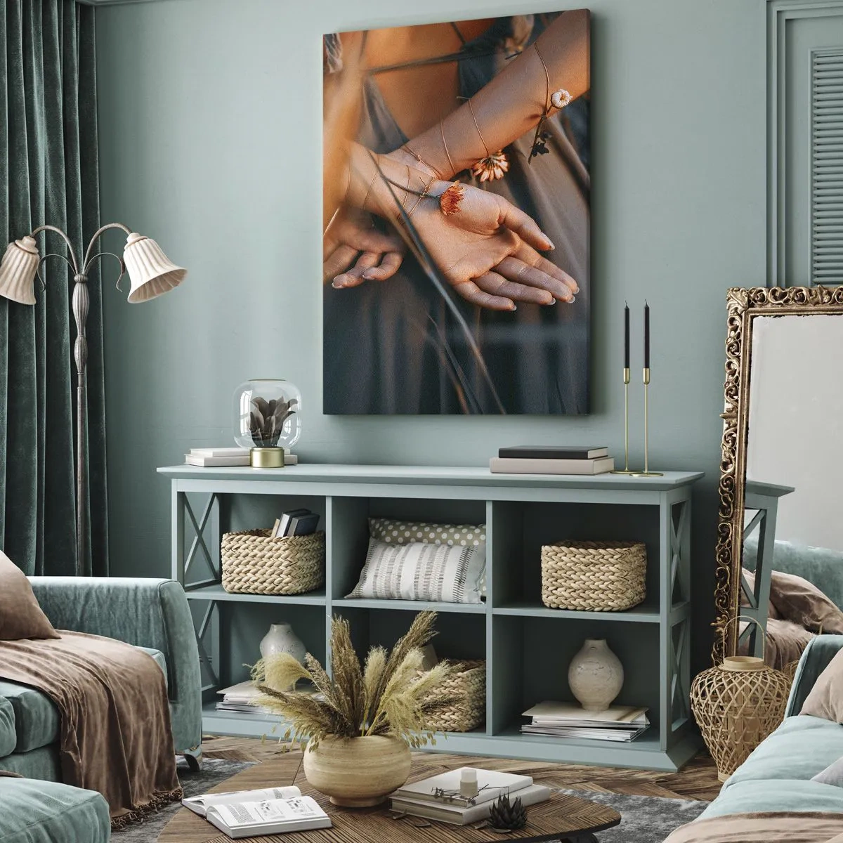 Canvas picture - Connected with Nature - 45x80 cm