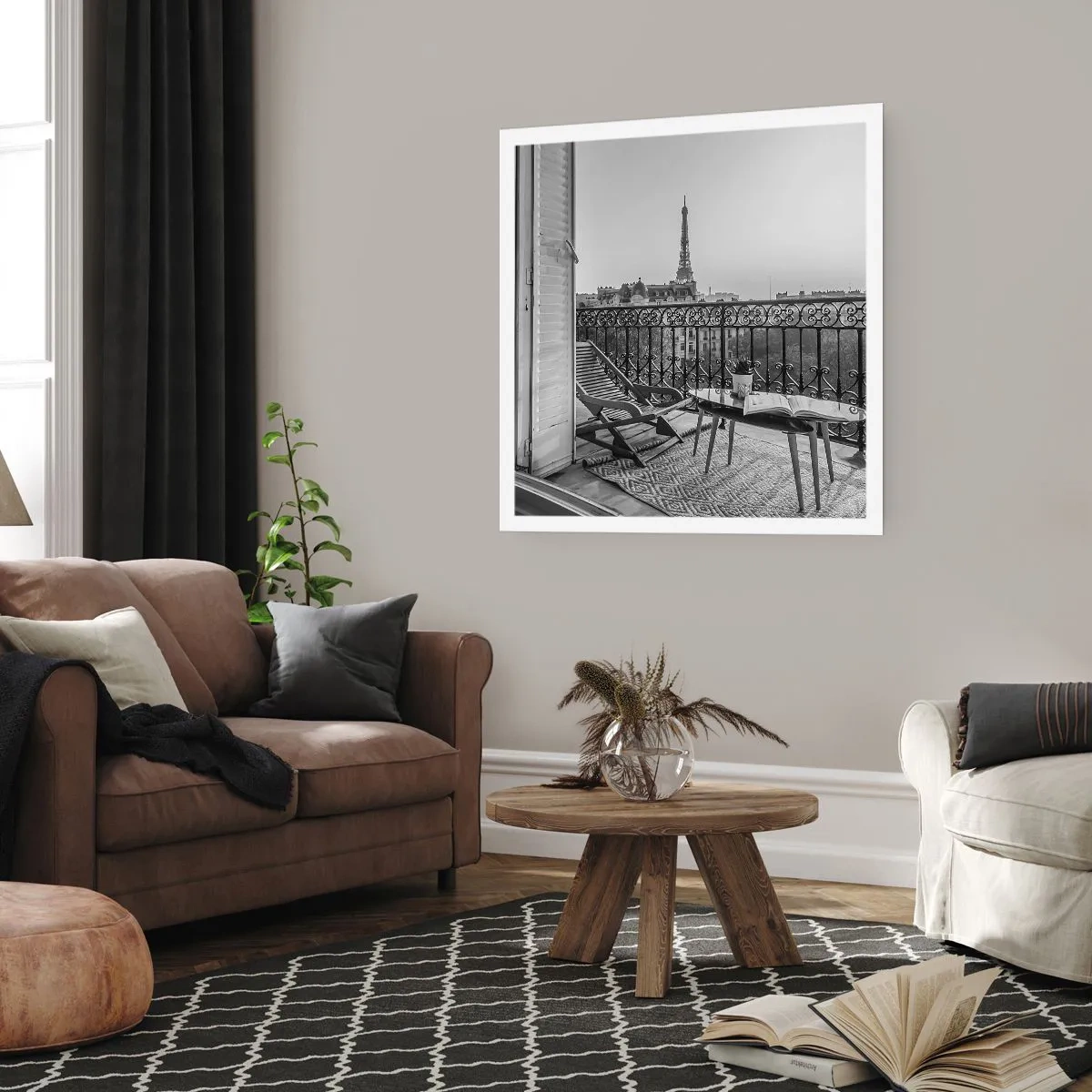 Poster - Parisian Afternoon - 50x50 cm