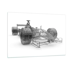 Glass picture - Ideal Construction -How Speed Works - 120x80 cm