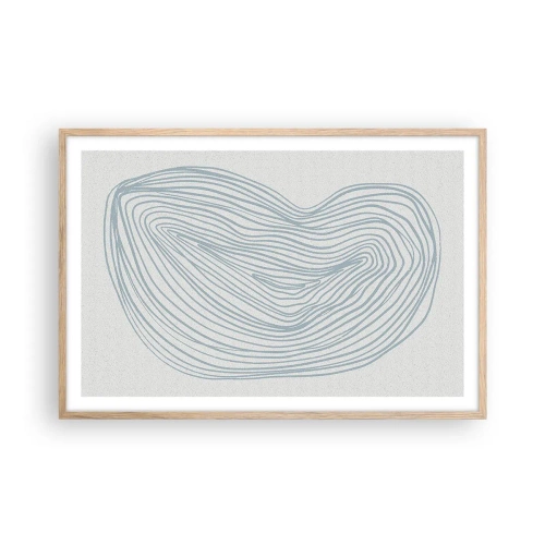 Poster in light oak frame - Smile of a Drop - 91x61 cm