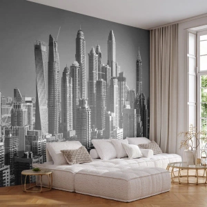 Self-Adhesive Photo Wallpaper Deluxe Sticker - City over a Desert - Architecture, City, Dubai - 250x175 cm