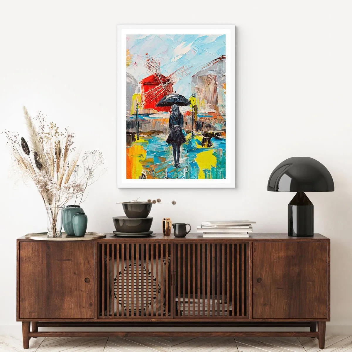 Poster in white frmae - Parisian Legends - 70x100 cm