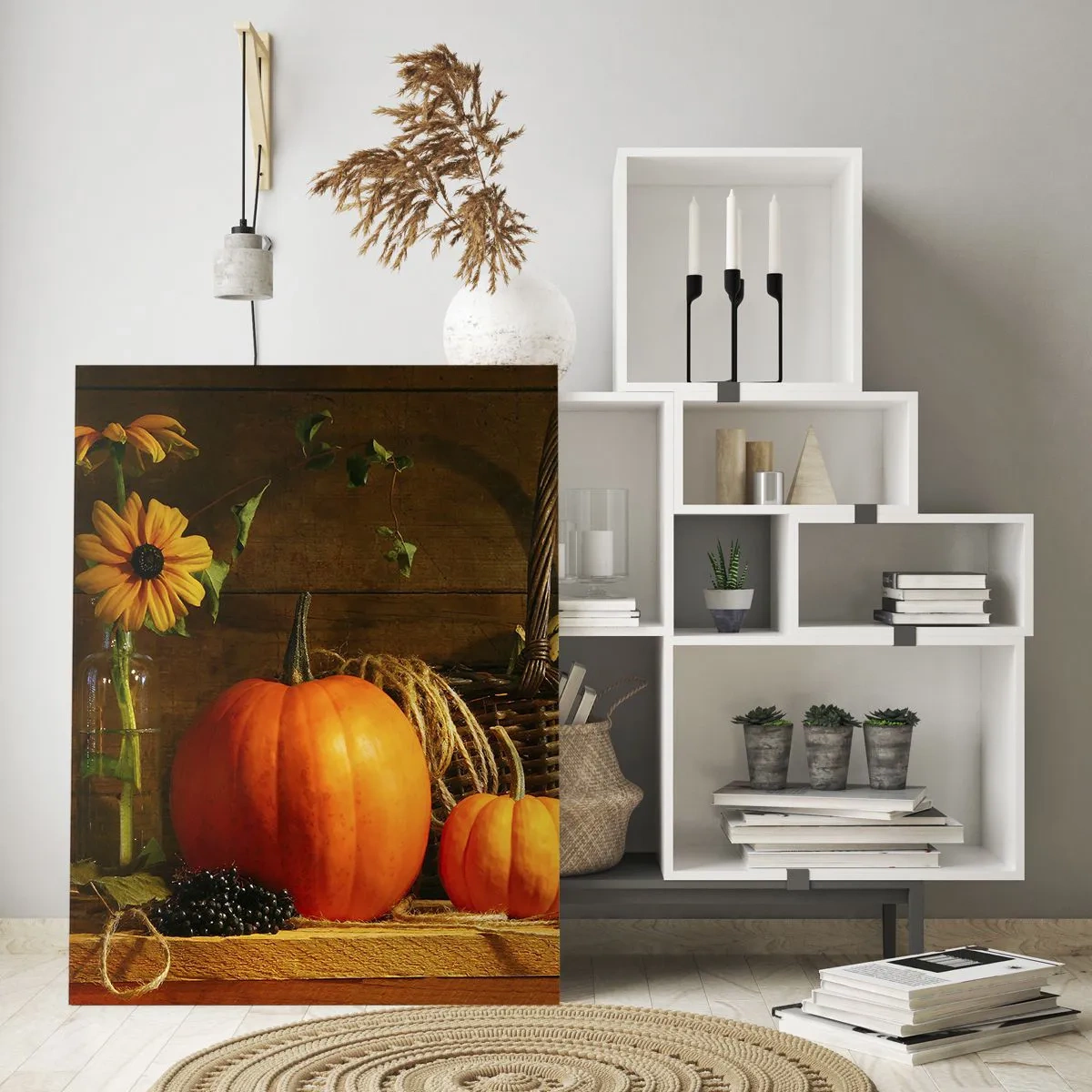 Glass picture - Rustic Composition - Fruit of Autumn - 80x120 cm