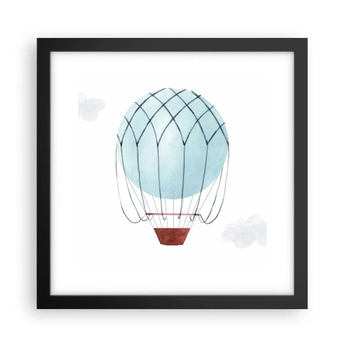 Poster in black frame - All in the Clouds - 30x30 cm