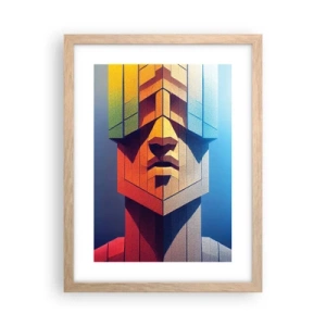 Poster in light oak frame - Man of Principles - 30x40 cm