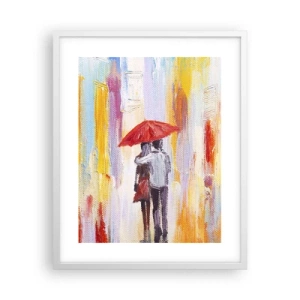 Poster in white frmae - Let It rain - 40x50 cm