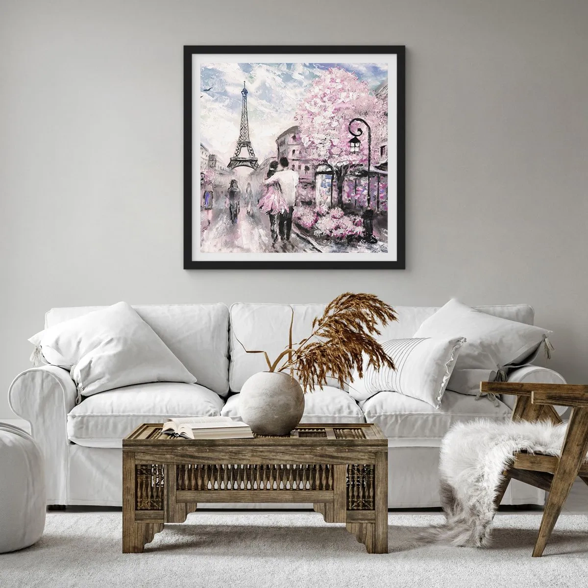 Poster in black frame - If You Were To Fall In Love - 30x30 cm
