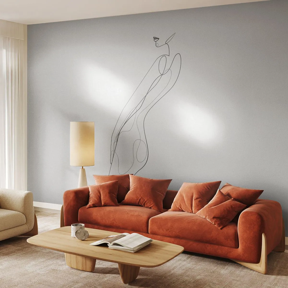 Self-Adhesive Photo Wallpaper Deluxe Sticker - Barely a Promise - Woman, Graphics, Woman's Body - 100x70 cm
