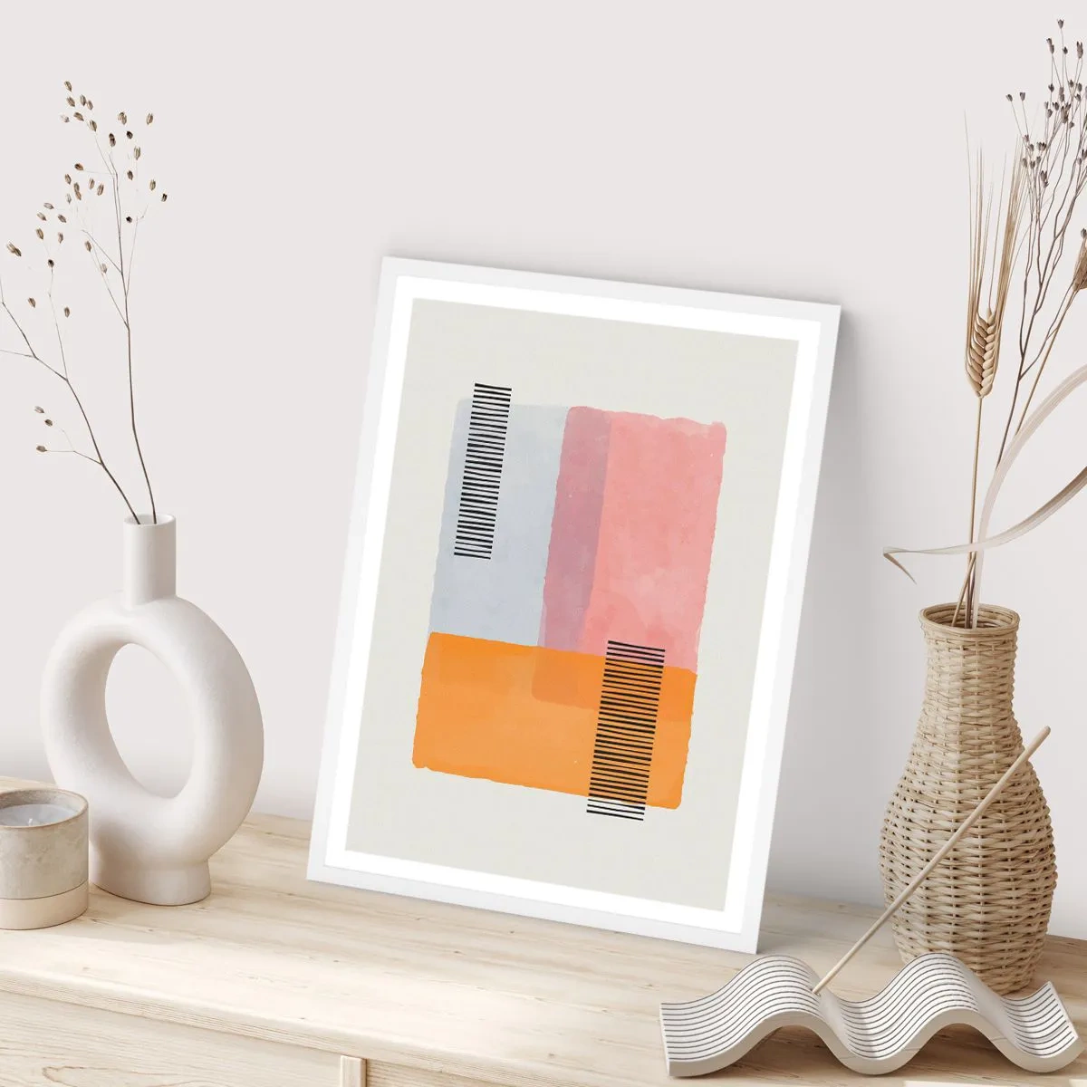 Poster in white frmae - From Corner to Corner - 40x50 cm