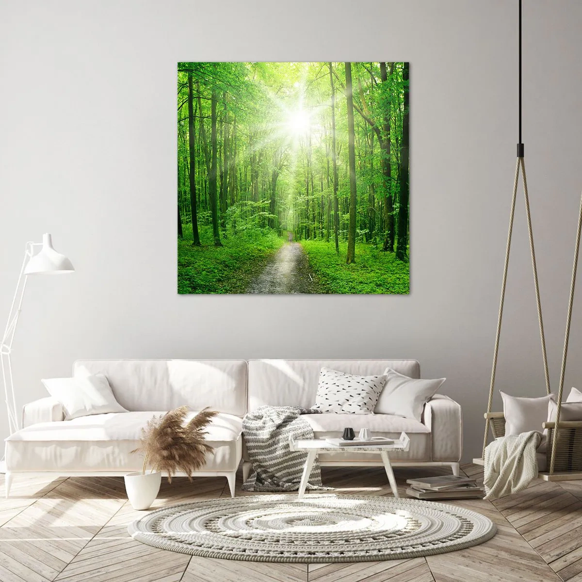 Canvas picture - Green Cathedral - 50x50 cm