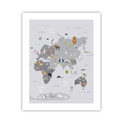 Poster - Tell Me Where You Are From - 40x50 cm