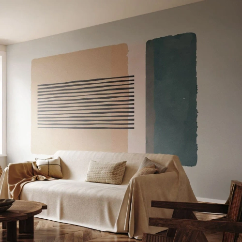 Custom Wallpaper Standard Eco - All in Order - Abstraction, Graphics, Minimalism