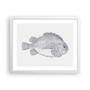 Poster in white frmae - For Natural Scientist's Album - 50x40 cm