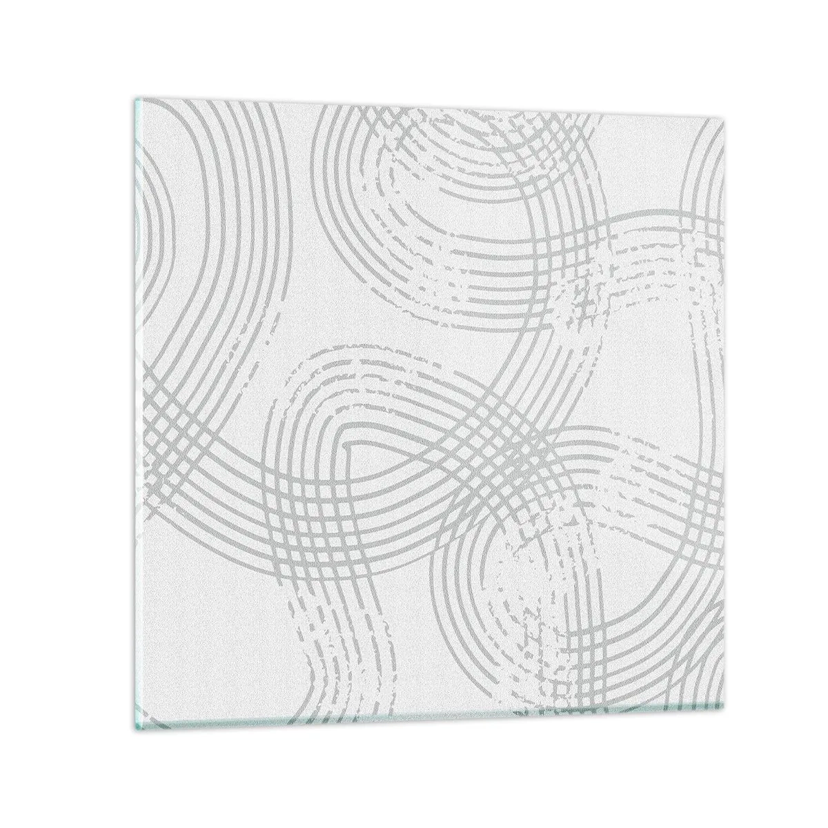 Glass picture - No Straight Line - 50x50 cm