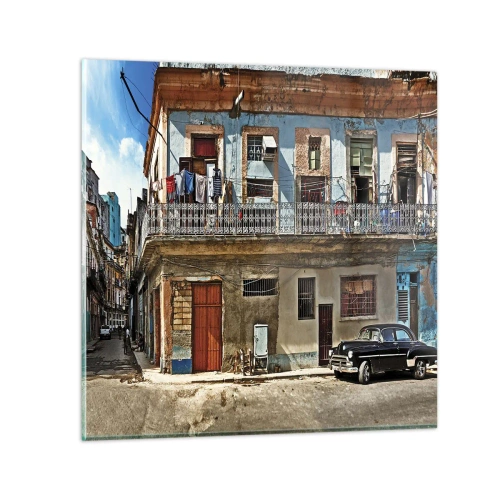 Glass picture - Havana Style - 70x70 cm