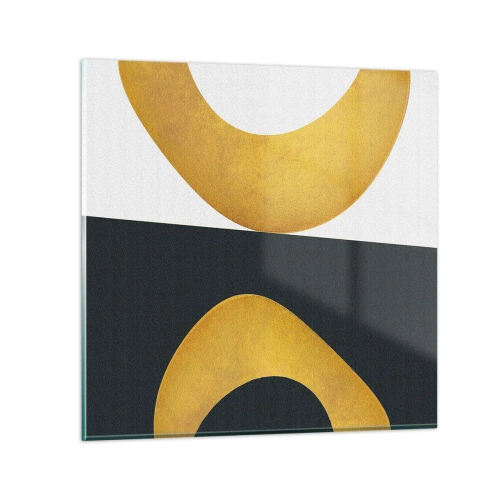 Glass picture - First Of All: Gold - 30x30 cm