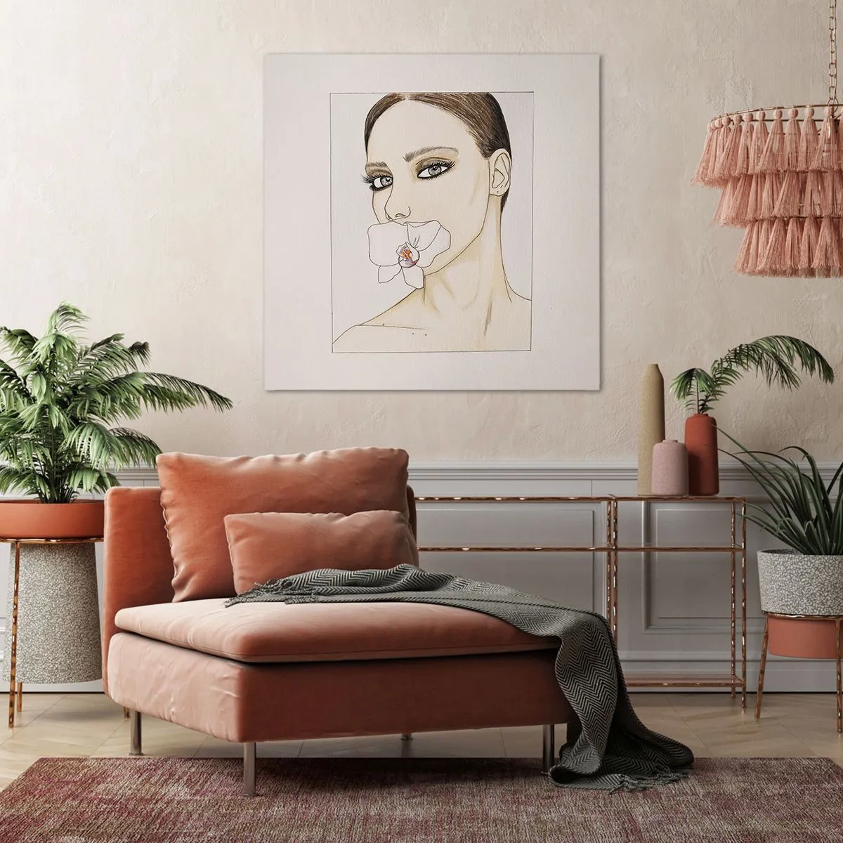 Canvas picture - Symbol of Elegance and Beauty - 70x70 cm