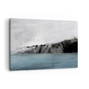 Canvas picture - Water-Earth: Clash of Elements - 100x70 cm