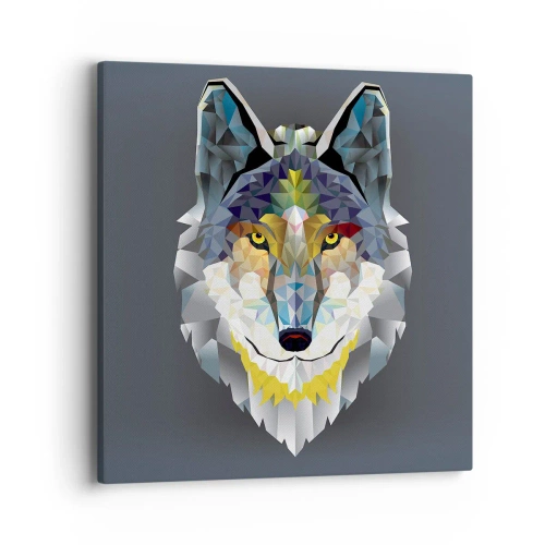Canvas picture - Speaking of the Wolf - 40x40 cm