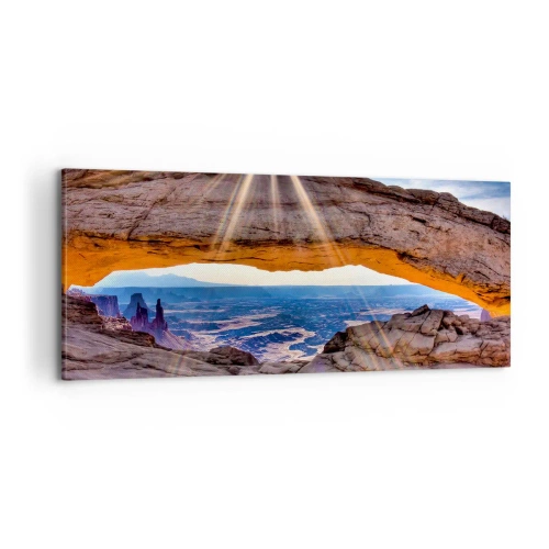 Canvas picture - Through Rocky Gate - 100x40 cm