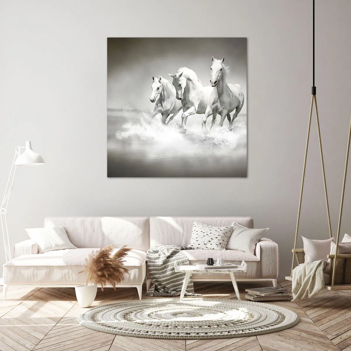 Canvas picture - White Madness - 40x40 cm