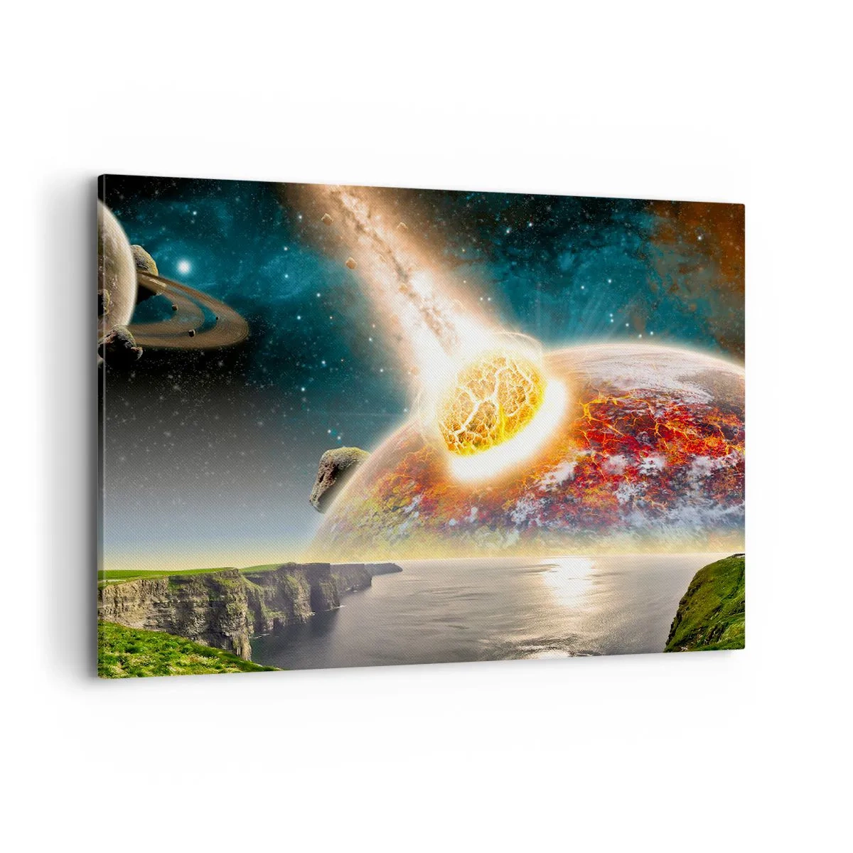 Canvas picture - Space Drama - 100x70 cm