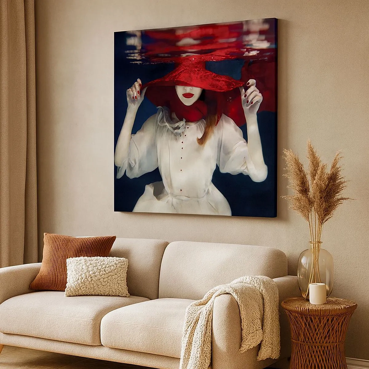 Canvas picture - Mysterious Woman - 30x30 cm