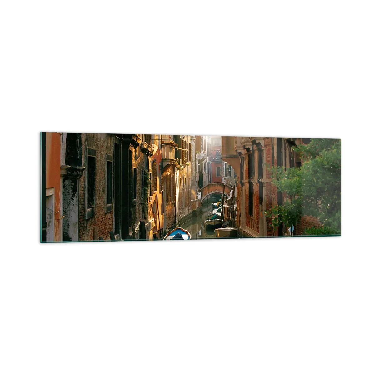 Glass picture - In a Venetian Alley - 160x50 cm