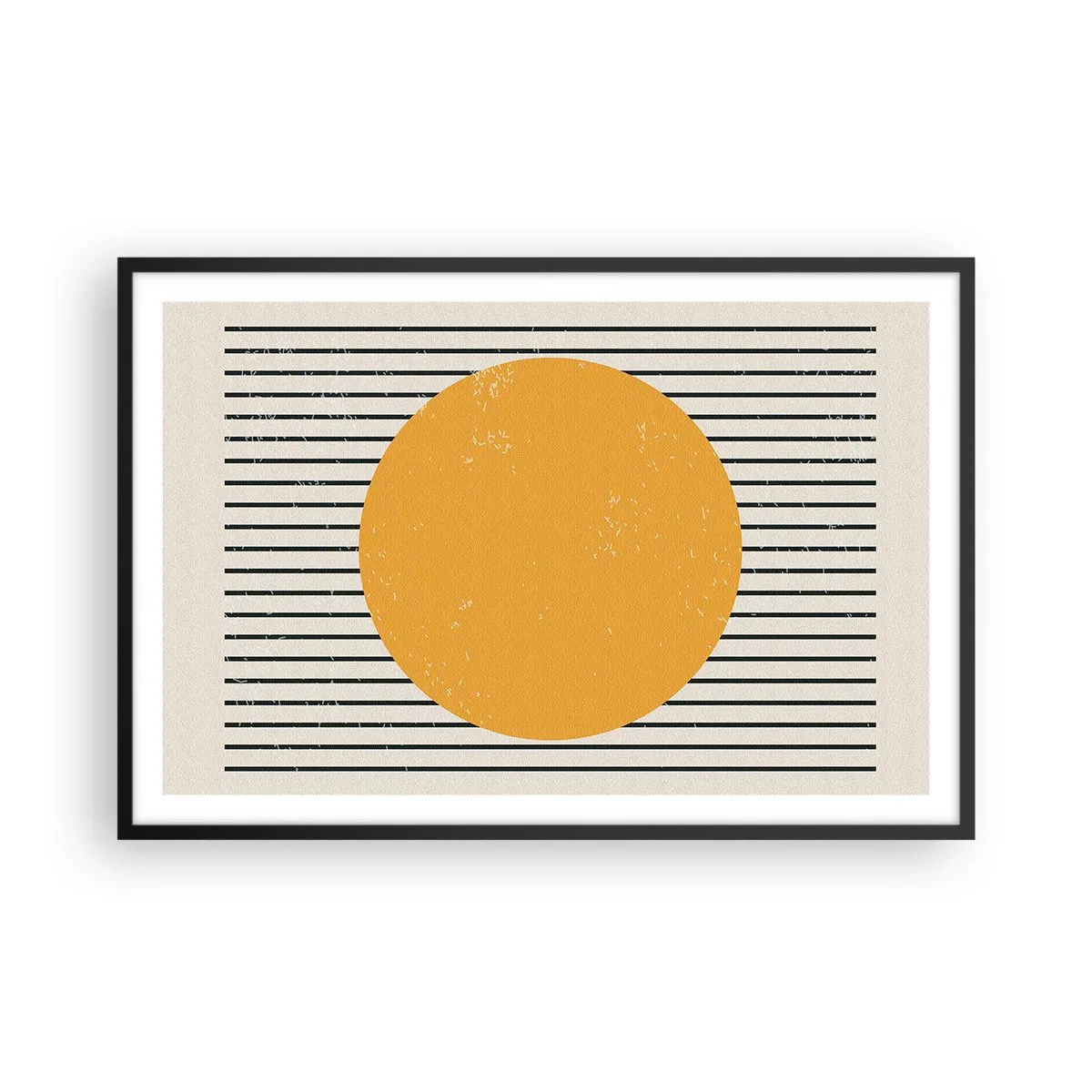 Poster in black frame - Power of Simplicity - 91x61 cm