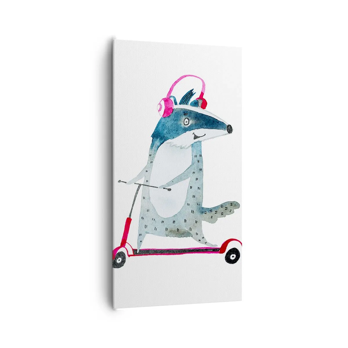 Canvas picture - Joys of a Badger - 65x120 cm